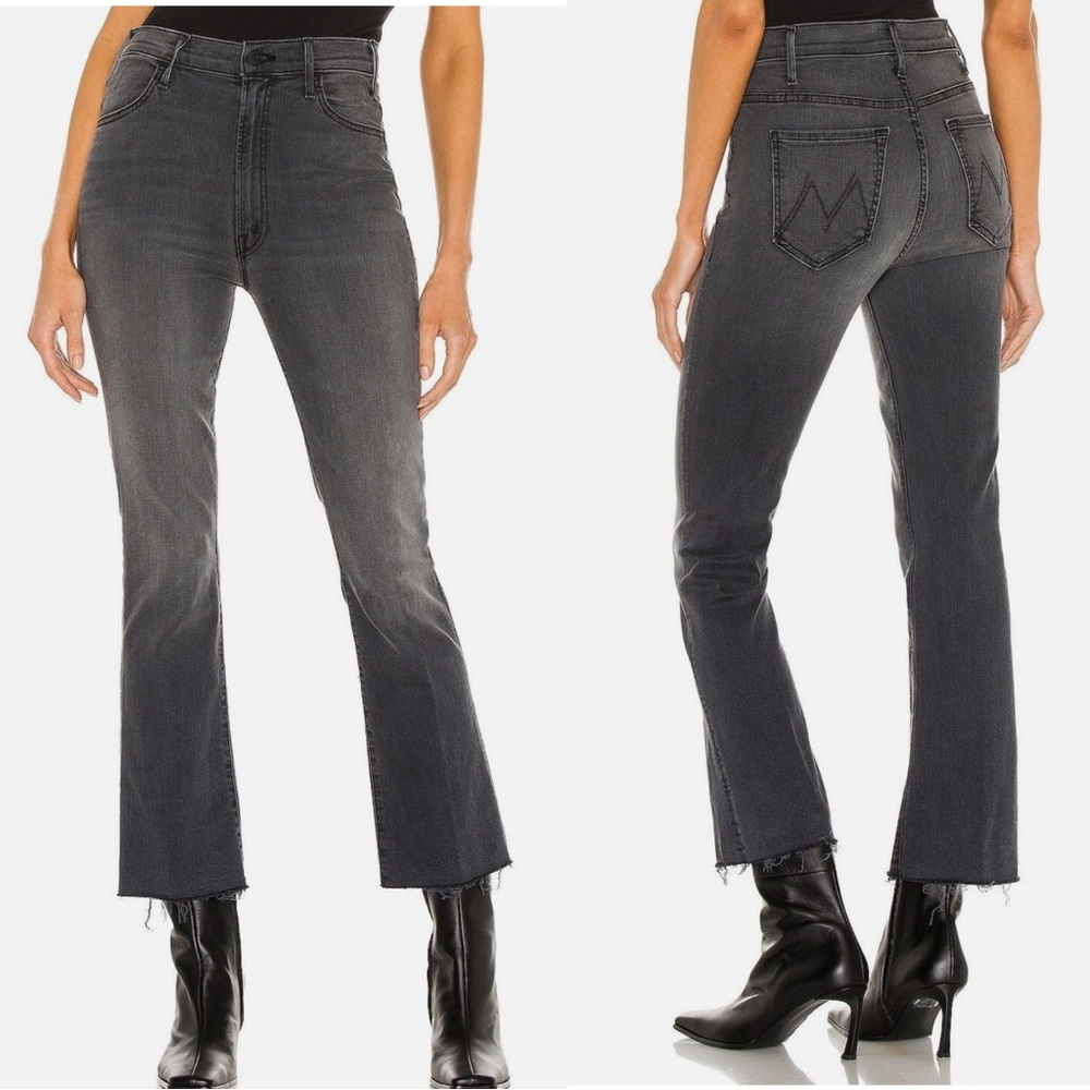 MOTHER The Hustler Ankle Fray Jean Lighting Up Lanterns Wash Size 26